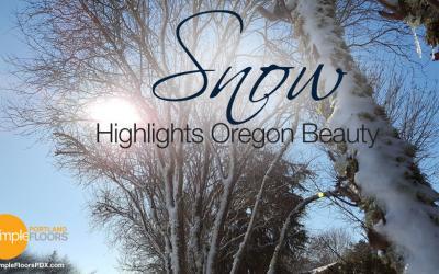 Snow Highlights Oregon Beauty