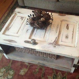 how to make a Coffee Table out of an old wood reclaimed door