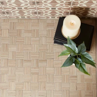 Arizona Tile - Shibusa Crema Basketweave 2 X 2