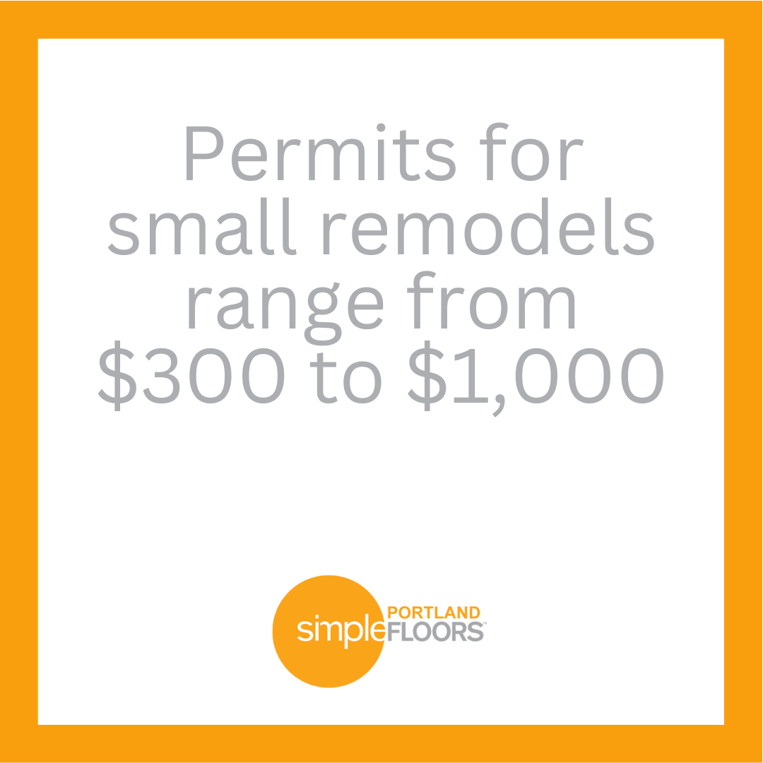 cost of remodel permits in Portland